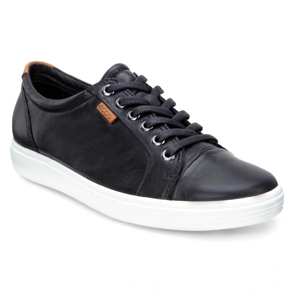 Ecco Sneaker »SOFT 7 W« mit Label Freizeitschuh Halbschuh Schnürschuh schmale Form ▷ für