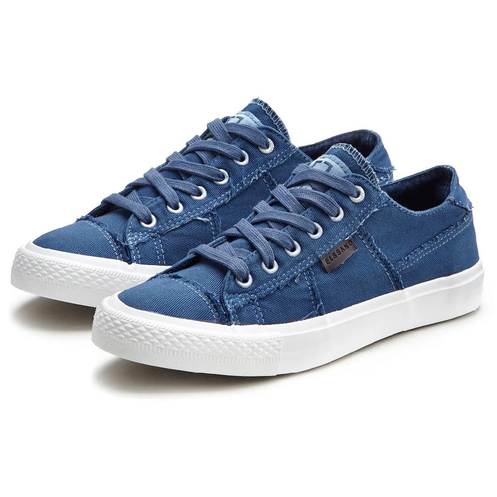 Elbsand Sneaker Schnürhalbschuh Freizeitschuh Aus Textil Used-Look VEGAN ▷ Für