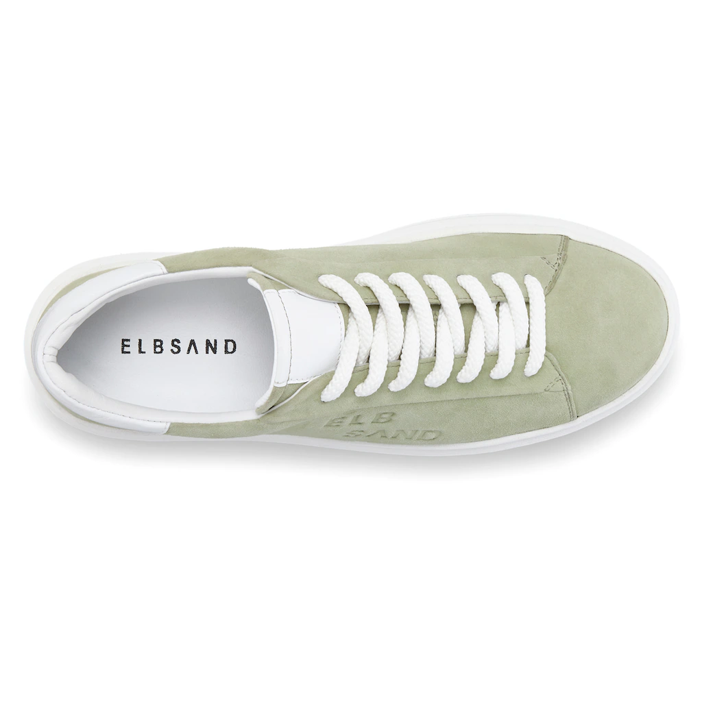 Elbsand Sneaker Schnürhalbschuh Freizeitschuh Aus Leder Mit Modischer Plateausohle