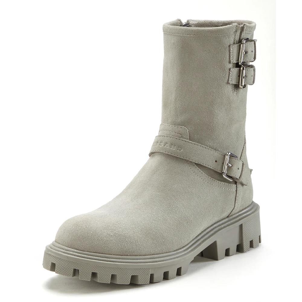 Elbsand Stiefelette Aus Leder Mit Trendigen Zierschnallen Stiefel Boots ▷ Für