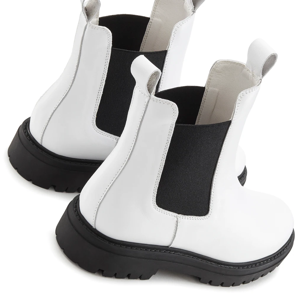 Elbsand Stiefelette Chelseaboots Schlupfstiefel Bikerboots Aus Leder ▷ Für