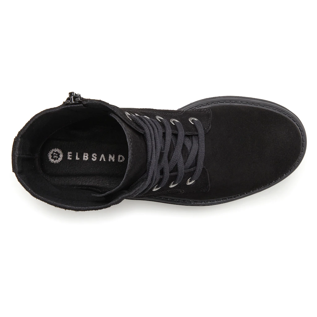 Elbsand Stiefelette Schnürboots Reißverschlussstiefel Biker Boots Leder Profilsohle Kaufen