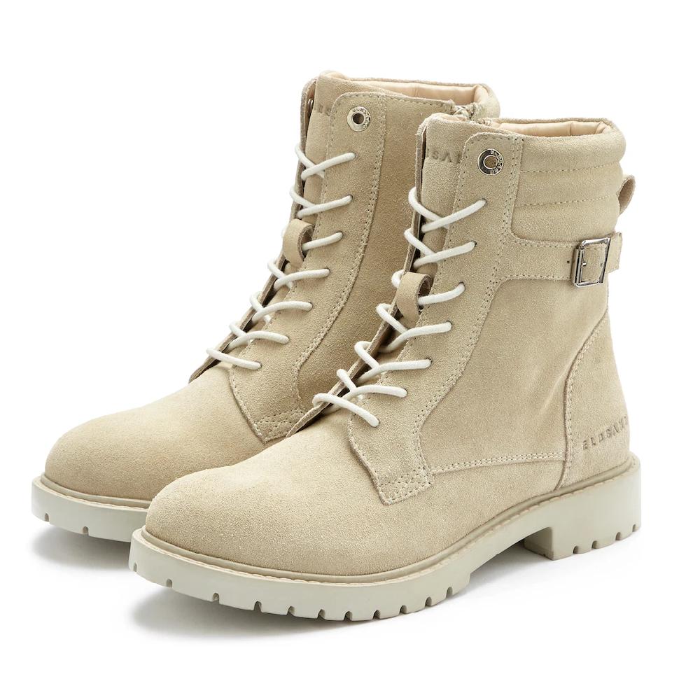 Elbsand Stiefelette Schnürboots Reißverschlussstiefel Biker Boots Leder online kaufen