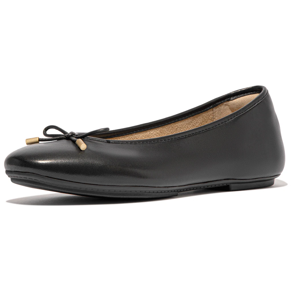 Fitflop Ballerina »Delicato Bow« Loafer Halbschuh Slipper Mit Feiner Schleife Bestellen