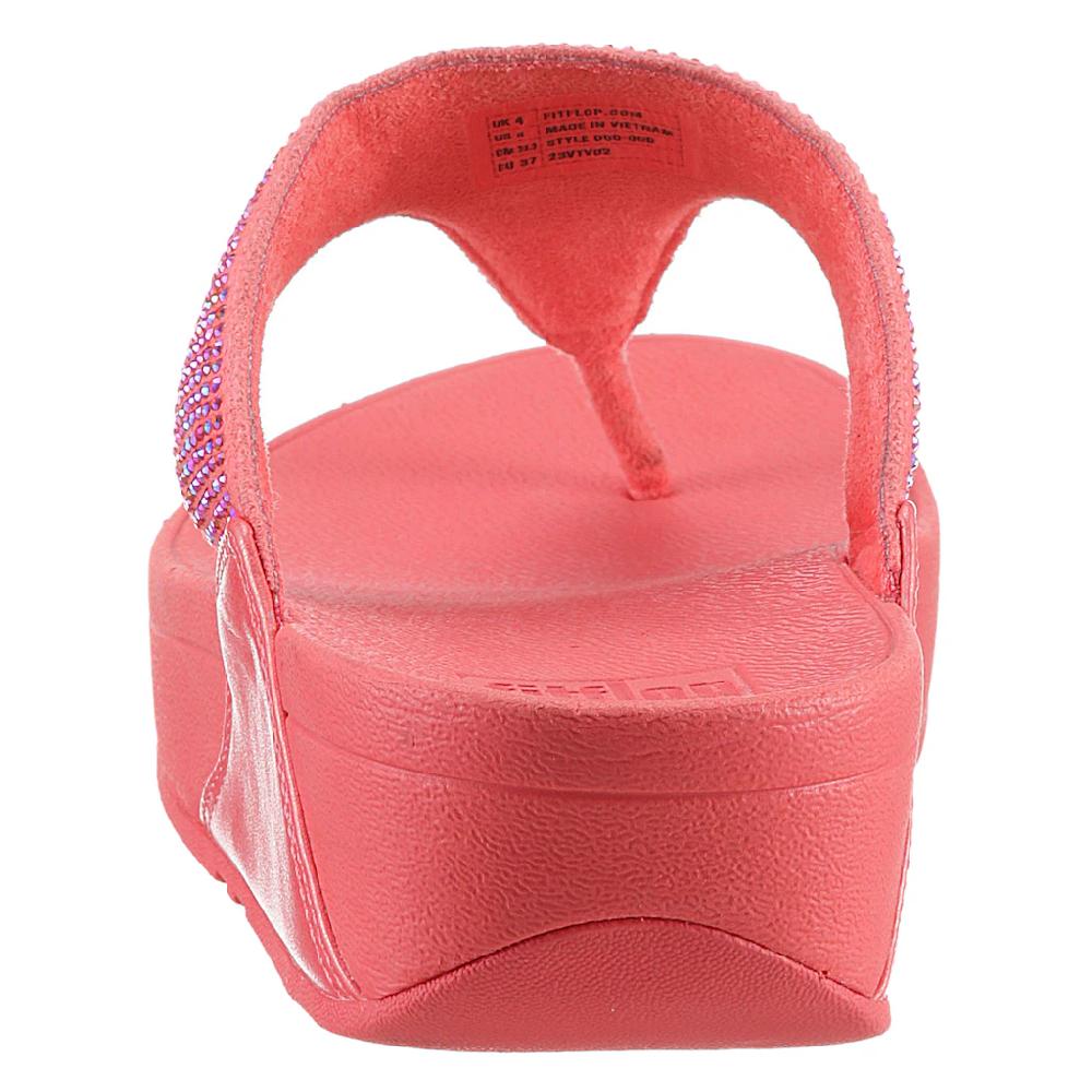 Fitflop Dianette »LULU CRYSTAL EMBELLISHED TOE-POST SANDALS - HOTFIX« Keilabsatz Sommerschuh Zehentrenner Mit Weichem Zehensteg