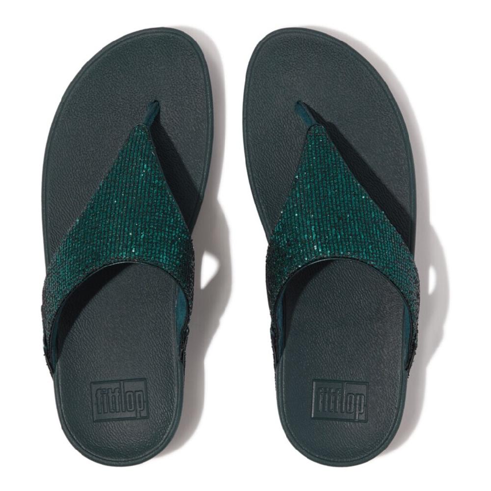 Fitflop Dianette »Lulu Glitterball Toe Thong« Badeschuh Pantolette Sandale Mit Grobem Glitter Besetzt