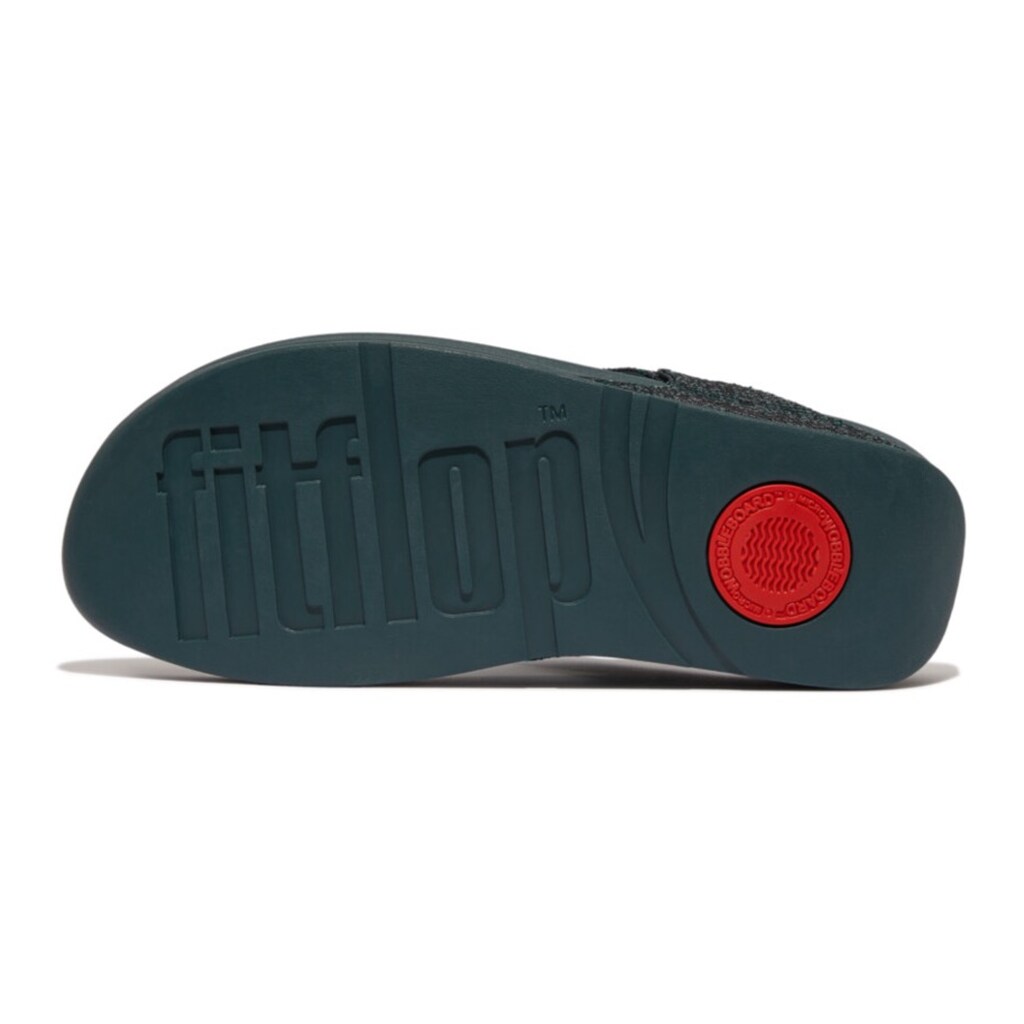 Fitflop Dianette »Lulu Glitterball Toe Thong« Badeschuh Pantolette Sandale Mit Grobem Glitter Besetzt