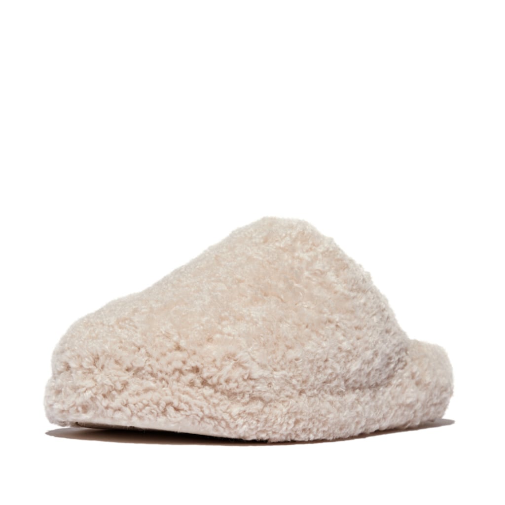 Fitflop Pantoffel »iQUSHION D-LUXE PADDED TEDDY SLIPPER MULES« Hausschuh Clog Mit Warmfutter Online Kaufen