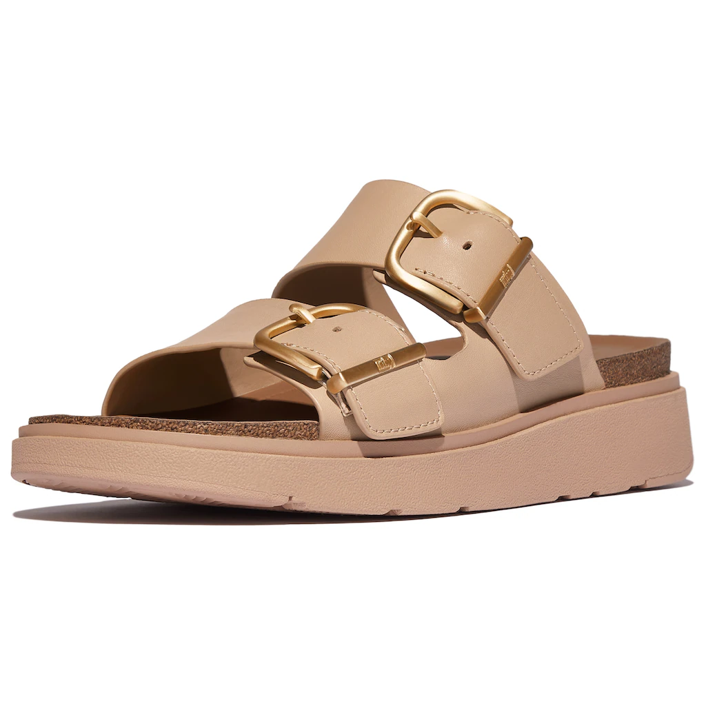 Fitflop Pantolette »GEN-FF« Keilabsatz Sommerschuh Schlappen Mit Microwobbleboard-Innensohle