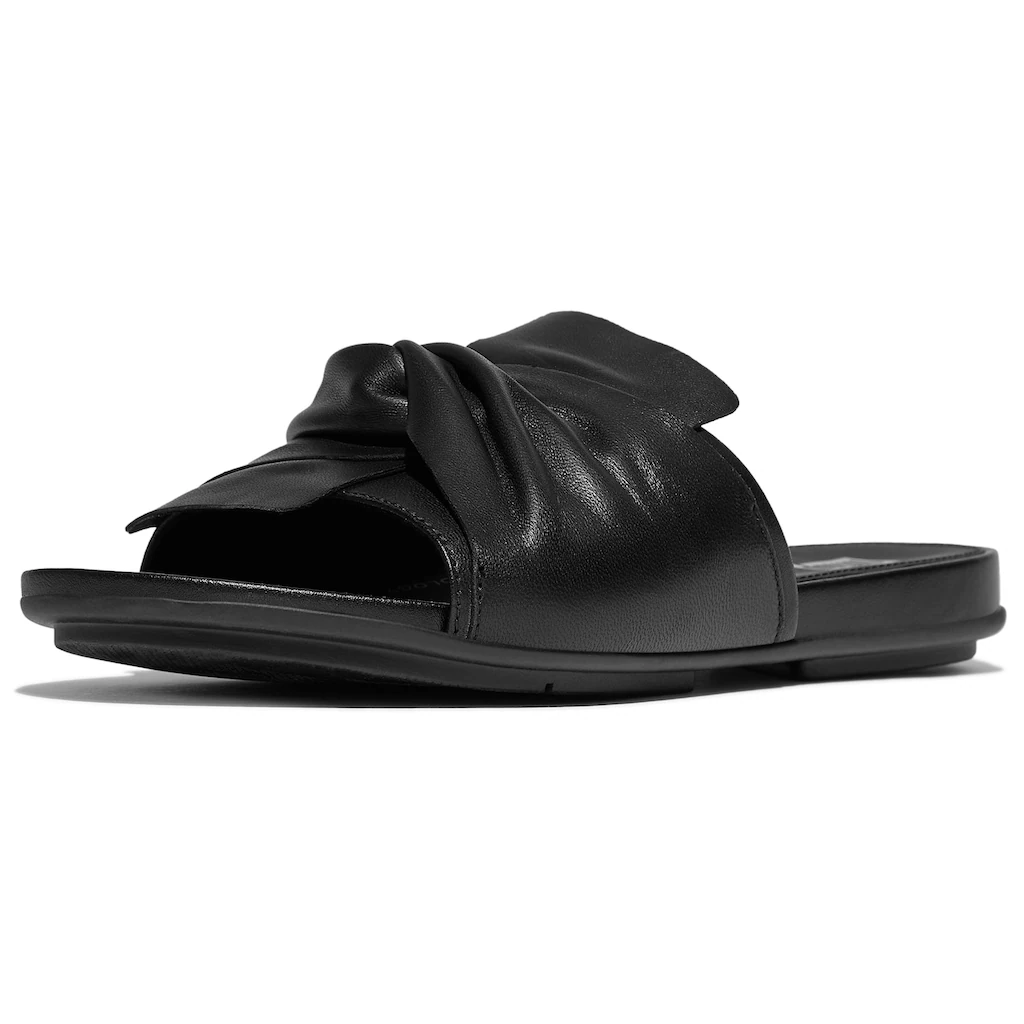 Fitflop Pantolette »GRACIE SOFT-TWIST LEATHER SLIDES« Pool Slides Sandale Mit DYNAMICUSH-Technologie Online Bestellen