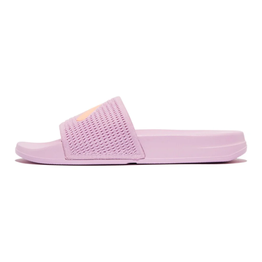 Fitflop Pantolette »IQUSHION ARROW KNIT SLIDES« Keilabsatz Sommerschuh Schlappen mit Logo auf der Bandage online kaufen