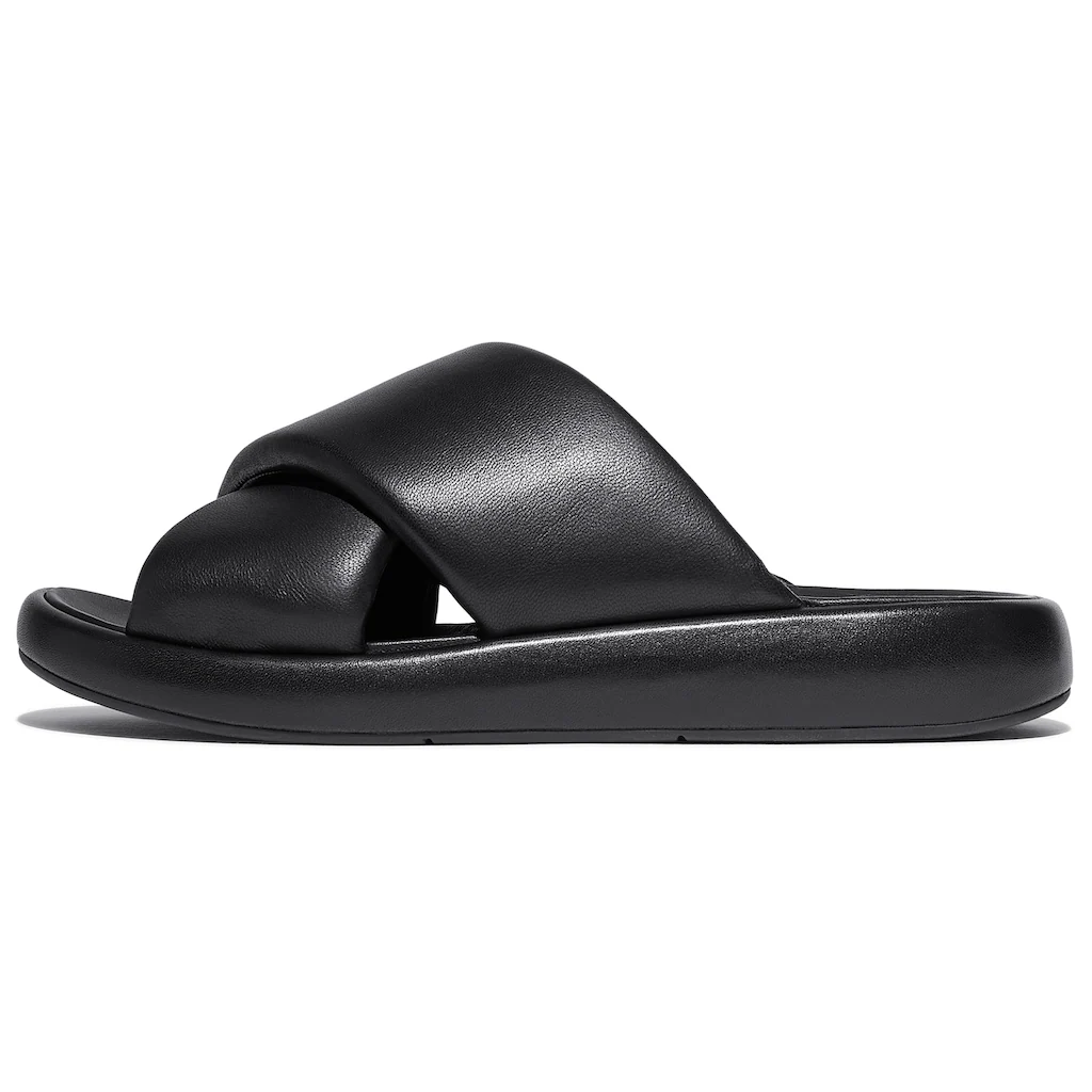Fitflop Pantolette »iQUSHION D-LUXE« Flats Sommerschuh mit gepolsterter Innensohle