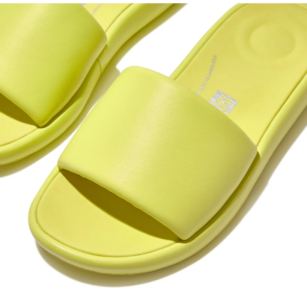 Fitflop Pantolette »IQUSHION D-LUXE PADDED LEATHER SLIDES« Sommerschuh Schlappen Mit Breiter Bandage Bestellen