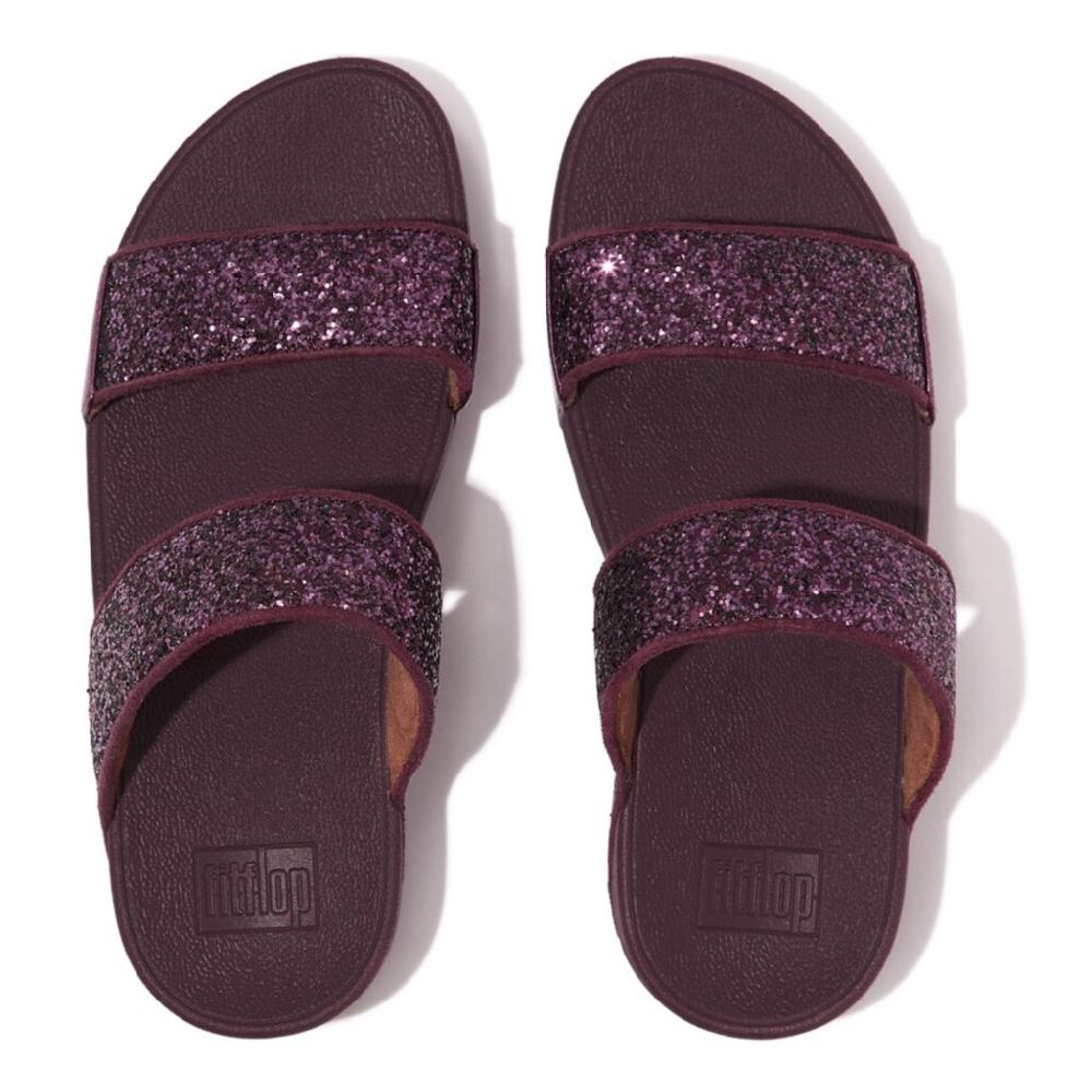 Fitflop Pantolette »Lulu« Badeschuh Pool Slides Sandale Mit Grobem Glitter Aus PET Verziert Online Kaufen