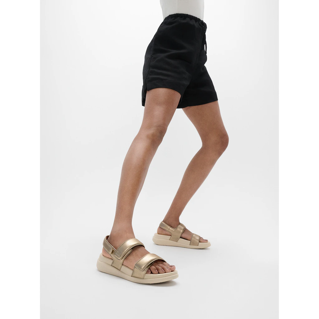 Fitflop Sandale »F-MODE GO« Keilsandale Klettschuh Sommerschuh Mit Hervorragender Dämpfung