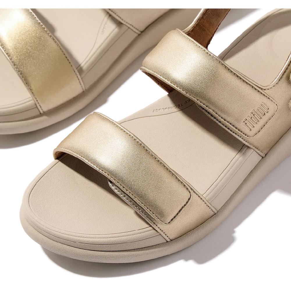 Fitflop Sandale »F-MODE GO« Keilsandale Klettschuh Sommerschuh Mit Hervorragender Dämpfung