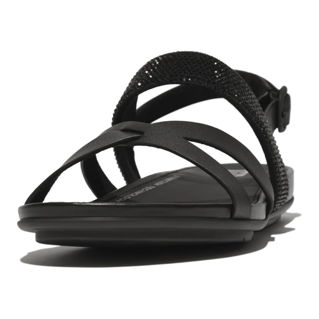 Fitflop Sandale »GRACIE CRYSTAL LEATHER STRAPPY BACK-STRAP SANDALS« Sommerschuh Sandalette Riemchensandale Mit Fersenriemchen Bestellen