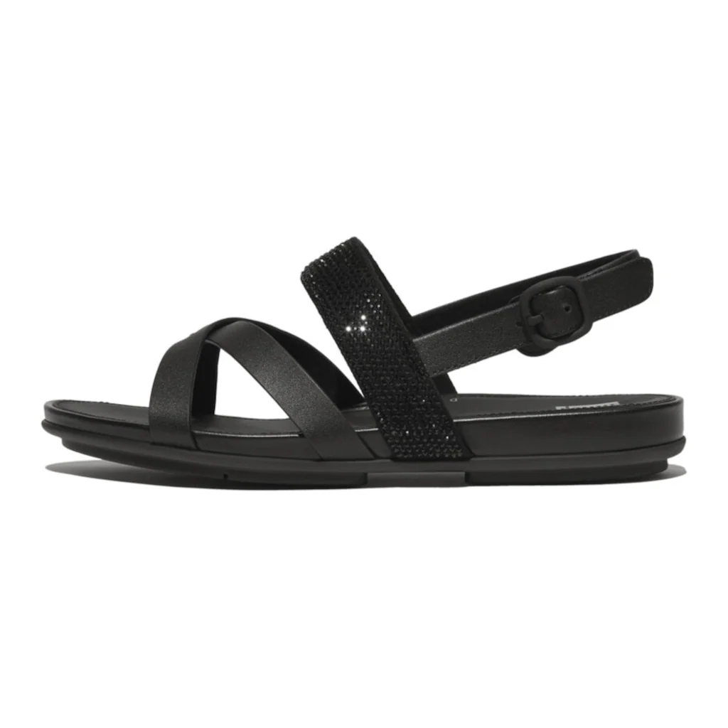 Fitflop Sandale »GRACIE CRYSTAL LEATHER STRAPPY BACK-STRAP SANDALS« Sommerschuh Sandalette Riemchensandale mit Fersenriemchen bestellen