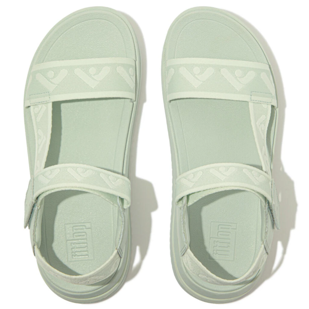 Fitflop Sandale »SURFF WEBBING BACK« Sommerschuh Sandalette Keilabsatz Mit Microwobbleboard - Fußbett Online Kaufen