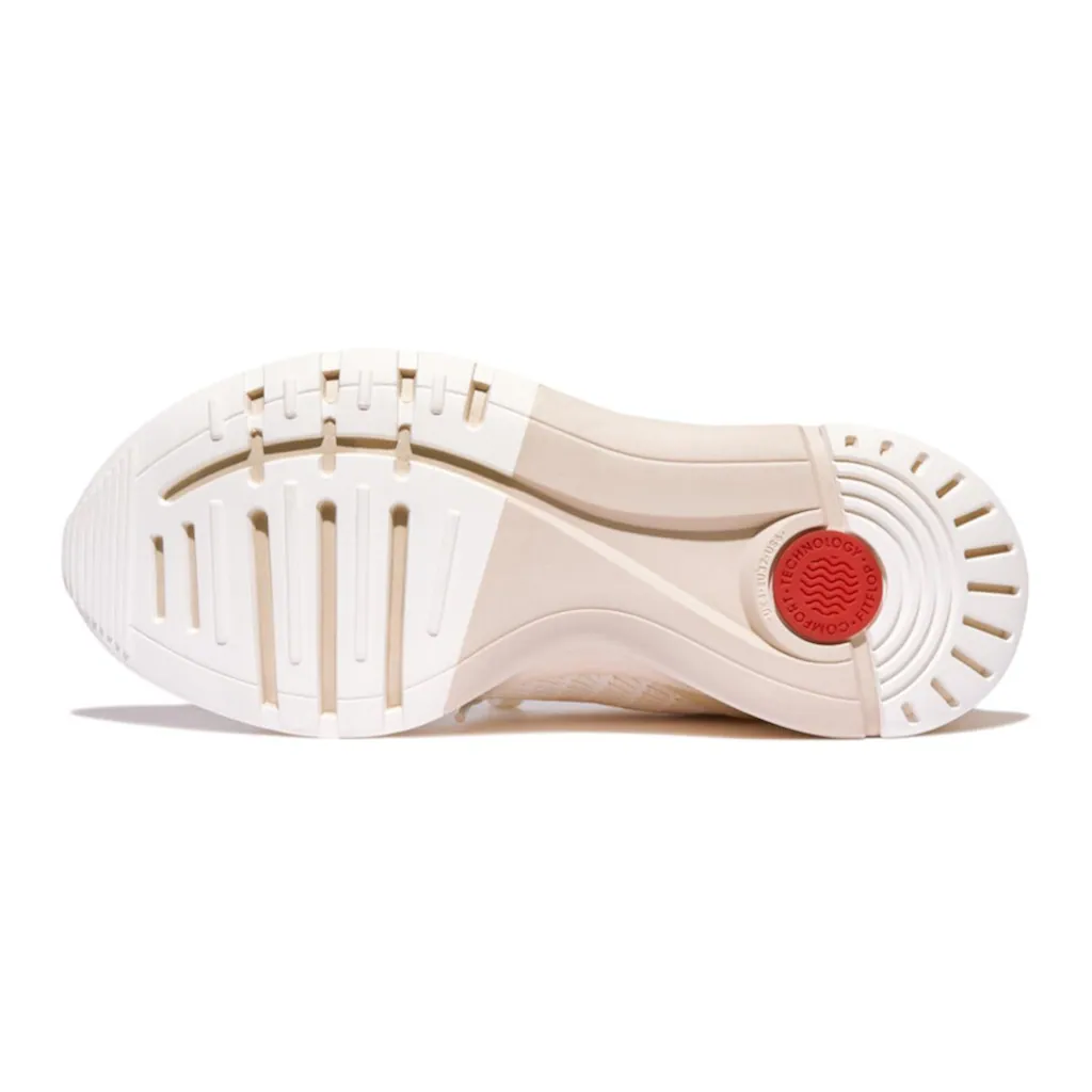 Fitflop Slip-On Sneaker »VITAMIN FFX KNIT SPORTS SNEAKERS« Mit Aufgesetzter Schnürung Freizeitschuh Halbschuh Schlupfschuh ▷ Für