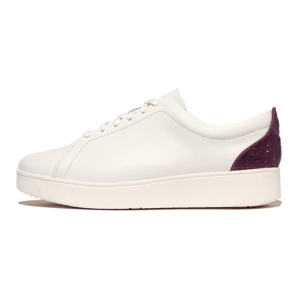 Fitflop Sneaker »RALLY CRYSTAL« Freizeitschuh Schnürschuh Halbschuh mit metallic Fersenpatch online kaufen