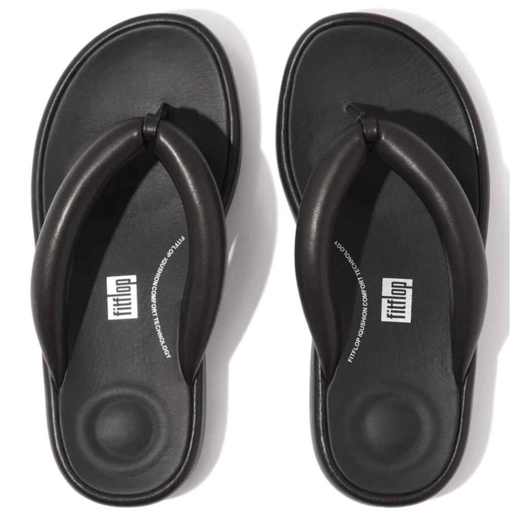 Fitflop Zehentrenner »IQUSHION D-LUXE PADDED LEATHER FLIP-FLOPS« Sommerschuh Schlappen Mit Weichem Zehensteg Online Bestellen