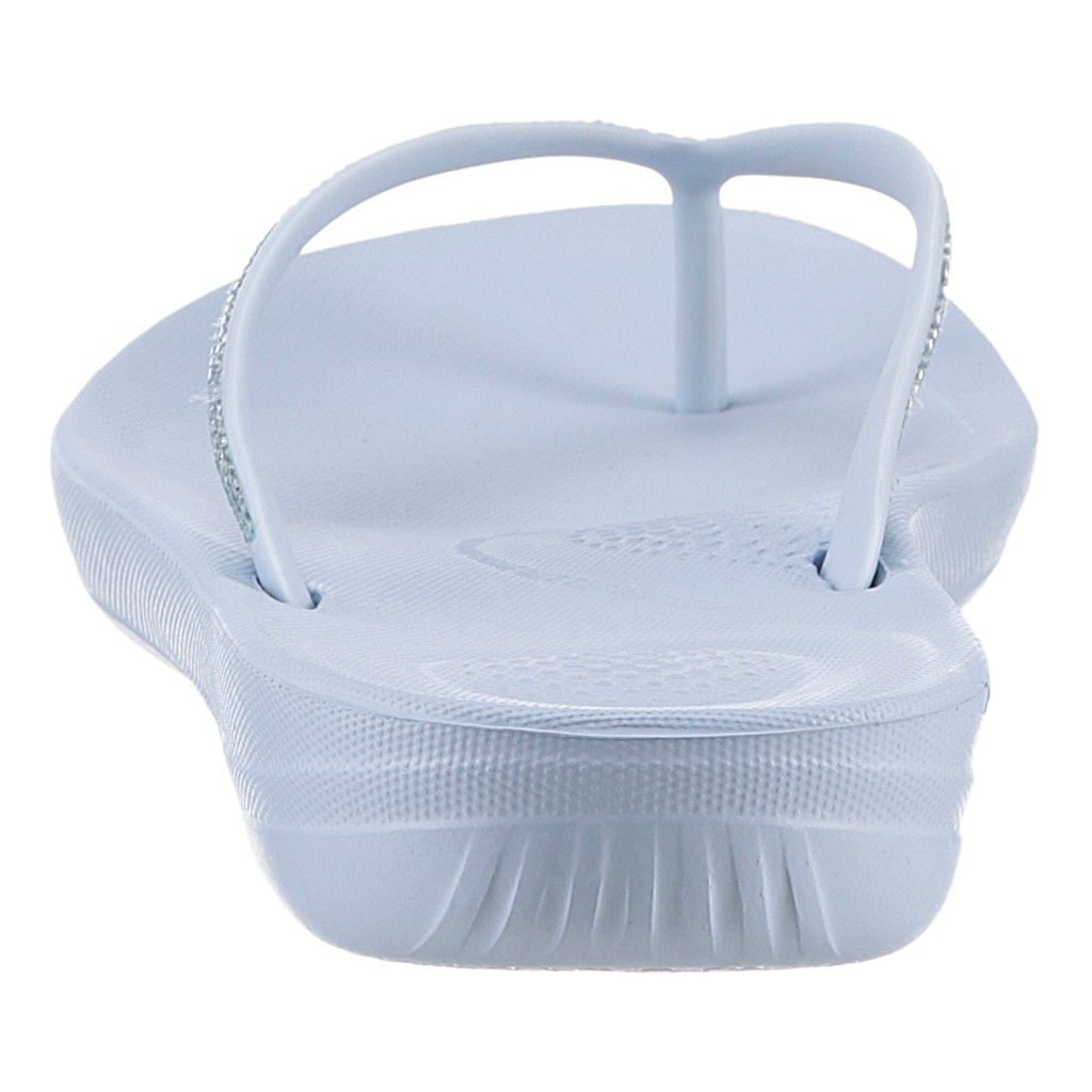 Fitflop Zehentrenner »IQUSHION OMBRE SPARKLE« Sommerschuh Schlappen Poolsildes Mit Weichem Zehensteg