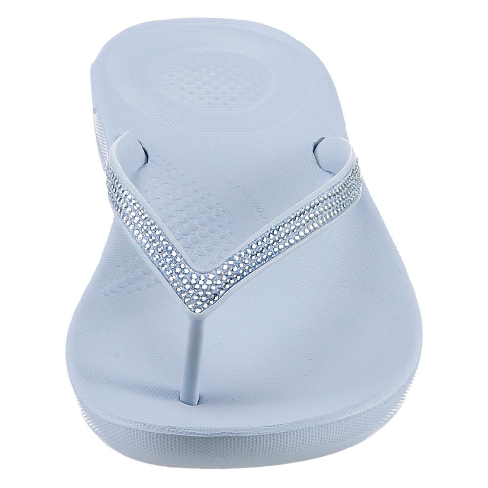 Fitflop Zehentrenner »IQUSHION OMBRE SPARKLE« Sommerschuh Schlappen Poolsildes Mit Weichem Zehensteg