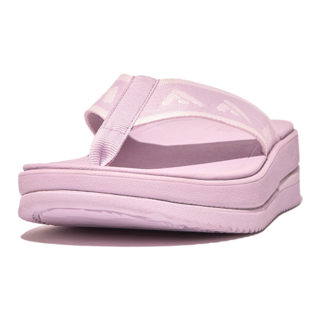 Fitflop Zehentrenner »SURFF WEBBING TOE« Keilabsatz Sommerschuh Schlappen Mit Microwobbleboard