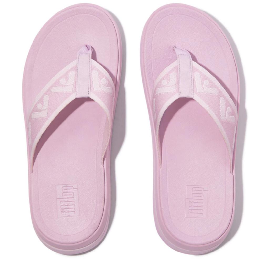Fitflop Zehentrenner »SURFF WEBBING TOE« Keilabsatz Sommerschuh Schlappen Mit Microwobbleboard