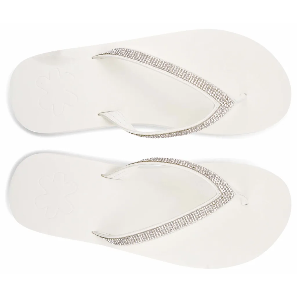 Flip Flop Zehentrenner »flip*« Sommerschuh Schlappen Poolsildes Mit Funkelnden Riemchen ▷ Für