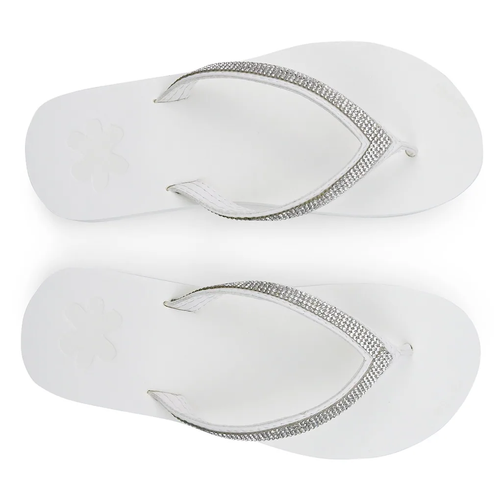Flip Flop Zehentrenner »flip*« Sommerschuh Schlappen Poolsildes Mit Funkelnden Riemchen ▷ Für