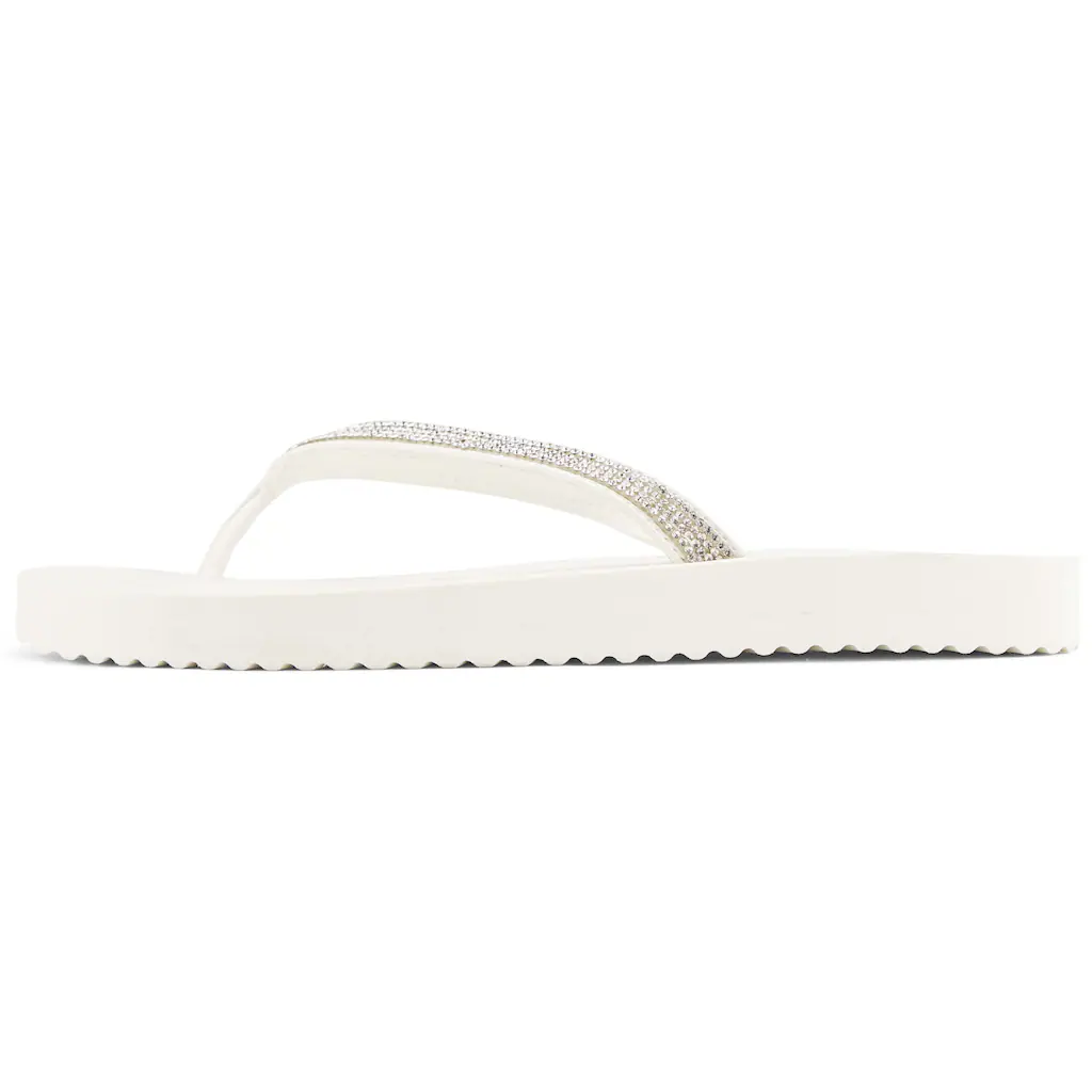 Flip Flop Zehentrenner »flip*« Sommerschuh Schlappen Poolsildes mit funkelnden Riemchen ▷ für