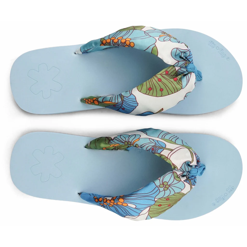 Flip Flop Zehentrenner »flip*tube Flower« Sommerschuh Schlappen Poolsildes Mit Schönem Blumenprint
