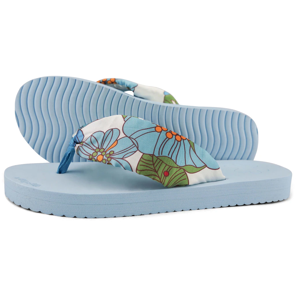 Flip Flop Zehentrenner »flip*tube Flower« Sommerschuh Schlappen Poolsildes Mit Schönem Blumenprint