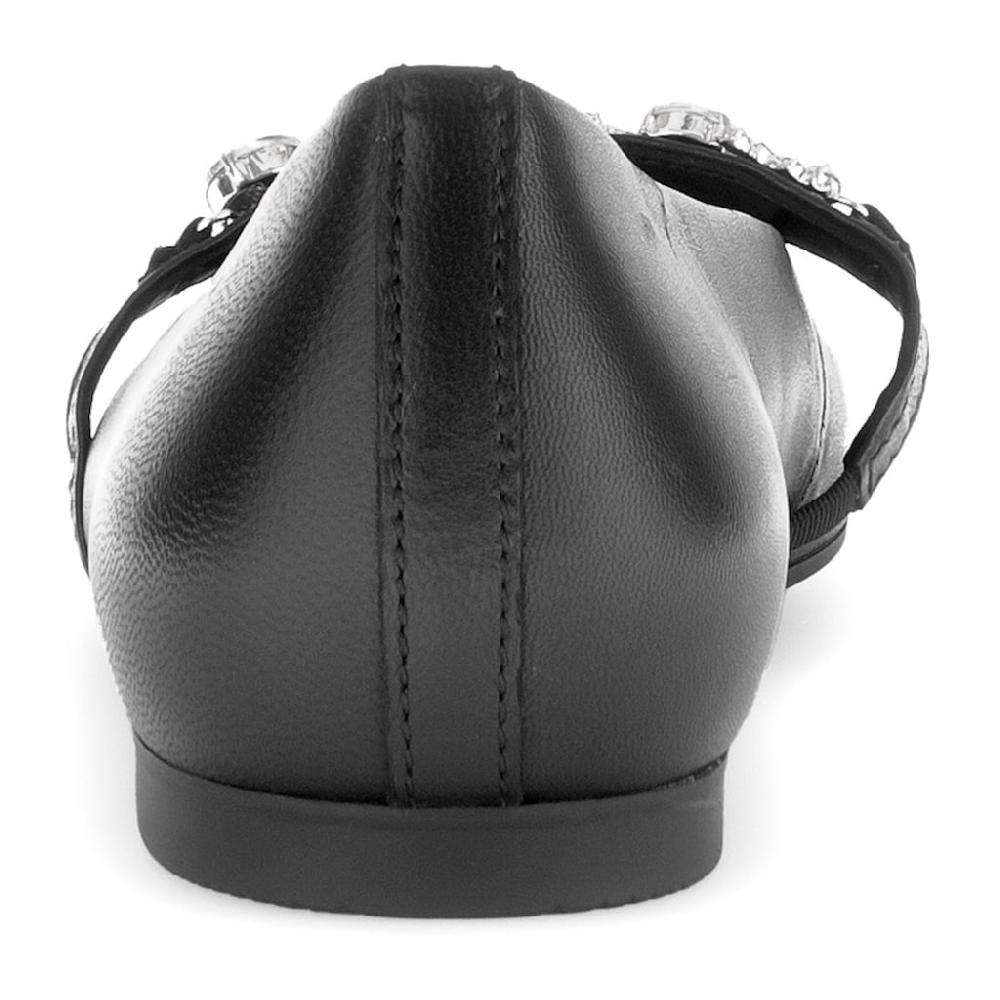 Gabor Ballerina Blockabsatz Bequemschuh Flats Mit Funkelnden Schmucksteinen