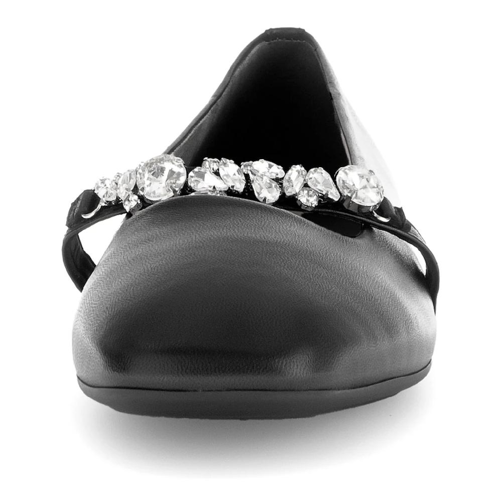 Gabor Ballerina Blockabsatz Bequemschuh Flats Mit Funkelnden Schmucksteinen