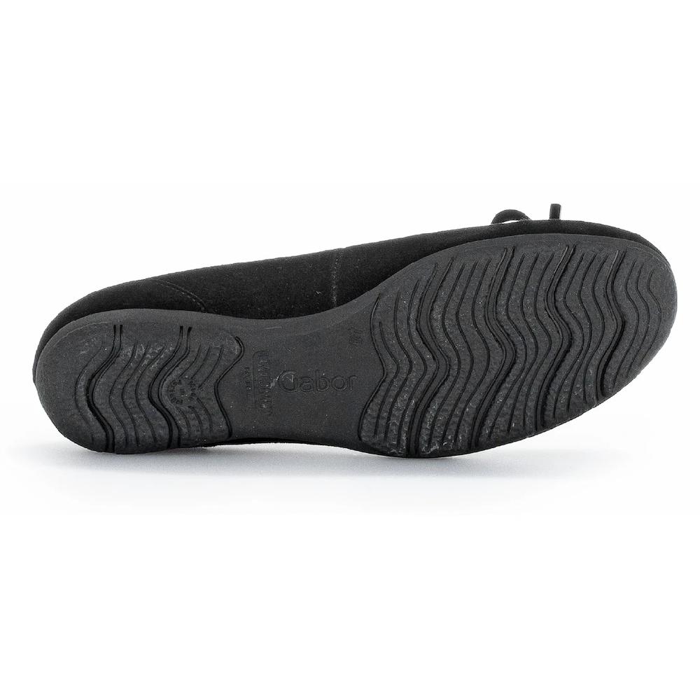 Gabor Ballerina Flache Schuhe Business Schuhe Mit Hovercraft Luftkammern-Laufsohle ▷ Für