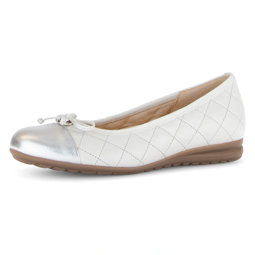 Gabor Ballerina »Florenz« Halbschuh Schlupfschuh Businessschuh Ziersteppungen Weite G ▷ für