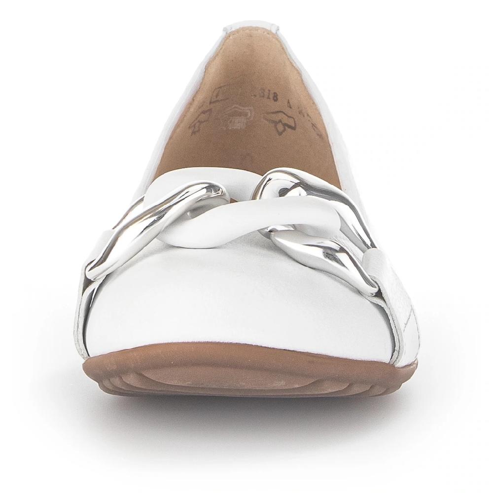 Gabor Ballerina »FLORENZ« Hochzeitsschuh Flache Schuhe Slipper Mit Eleganter Zierkette Bestellen