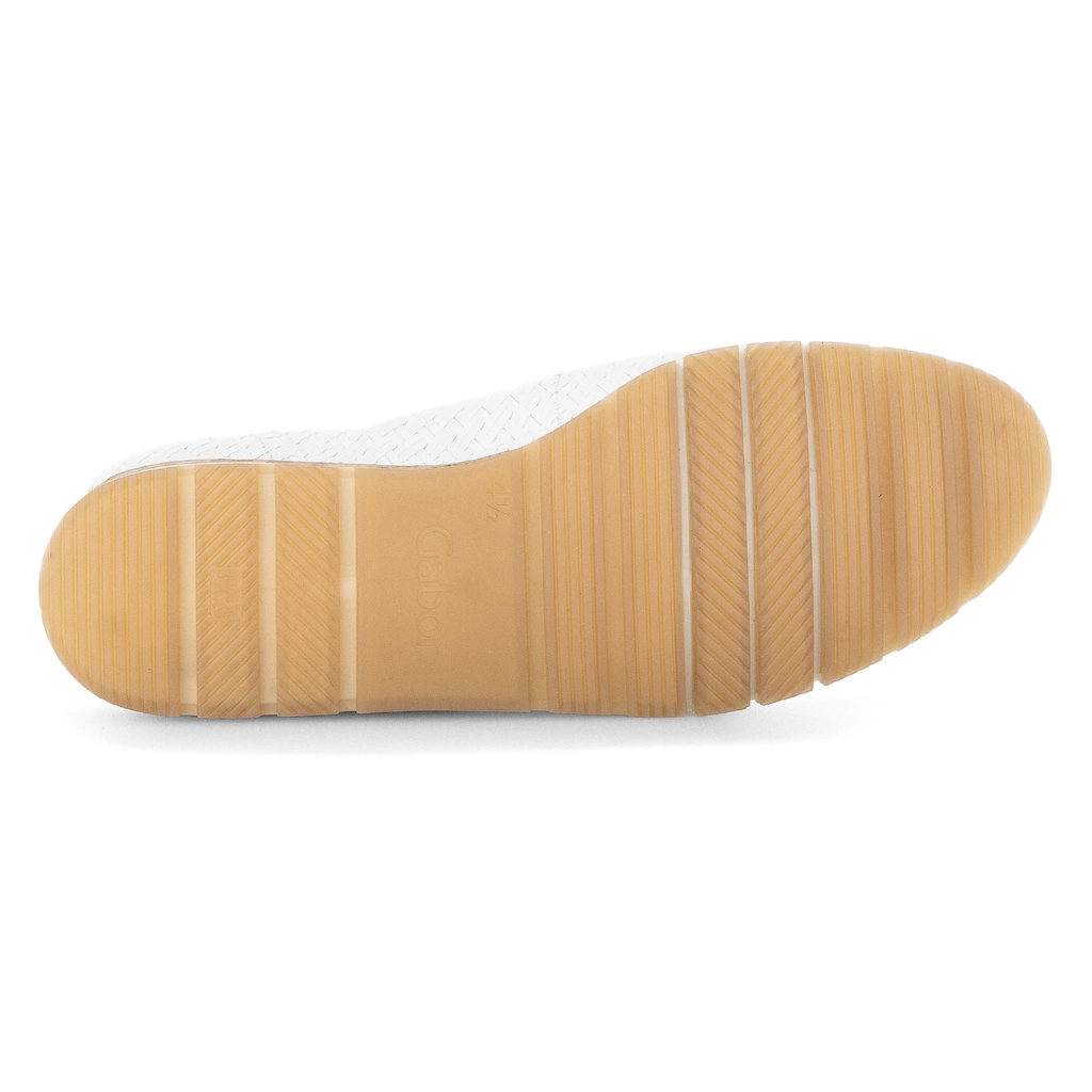 Gabor Ballerina »FLORENZ« Keilabsatz Komfortschuh Bequemschuh Mit Flechtmuster Weite G