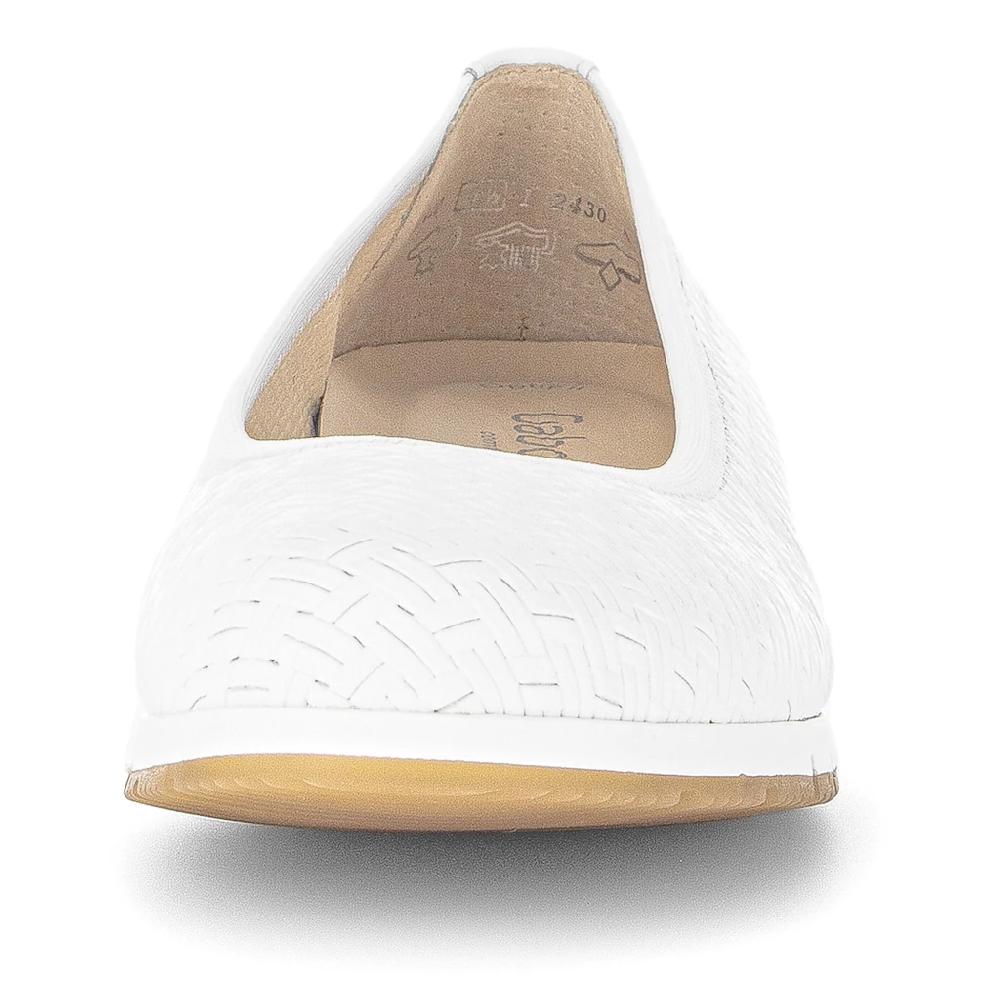 Gabor Ballerina »FLORENZ« Keilabsatz Komfortschuh Bequemschuh Mit Flechtmuster Weite G