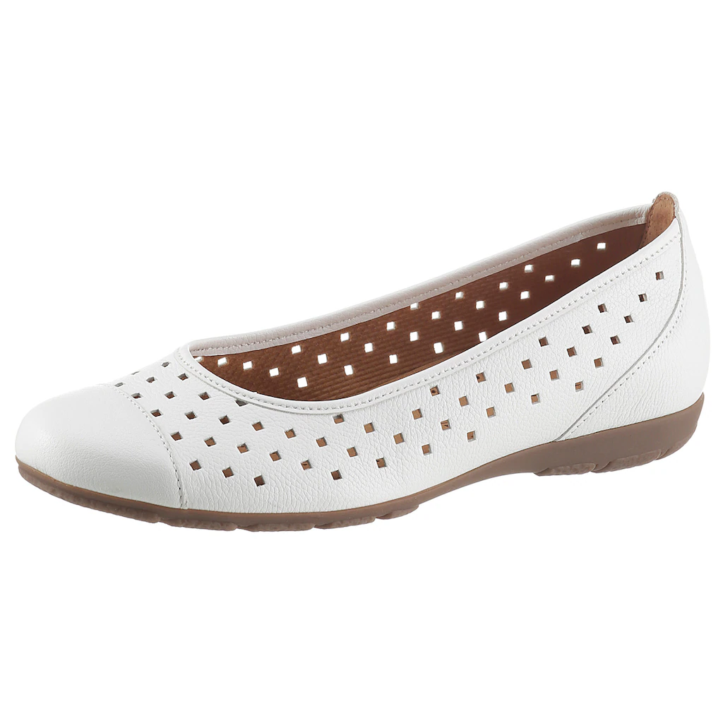 Gabor Ballerina Slipper Freizeitschuh Halbschuh mit luftigem Lochmuster online bestellen