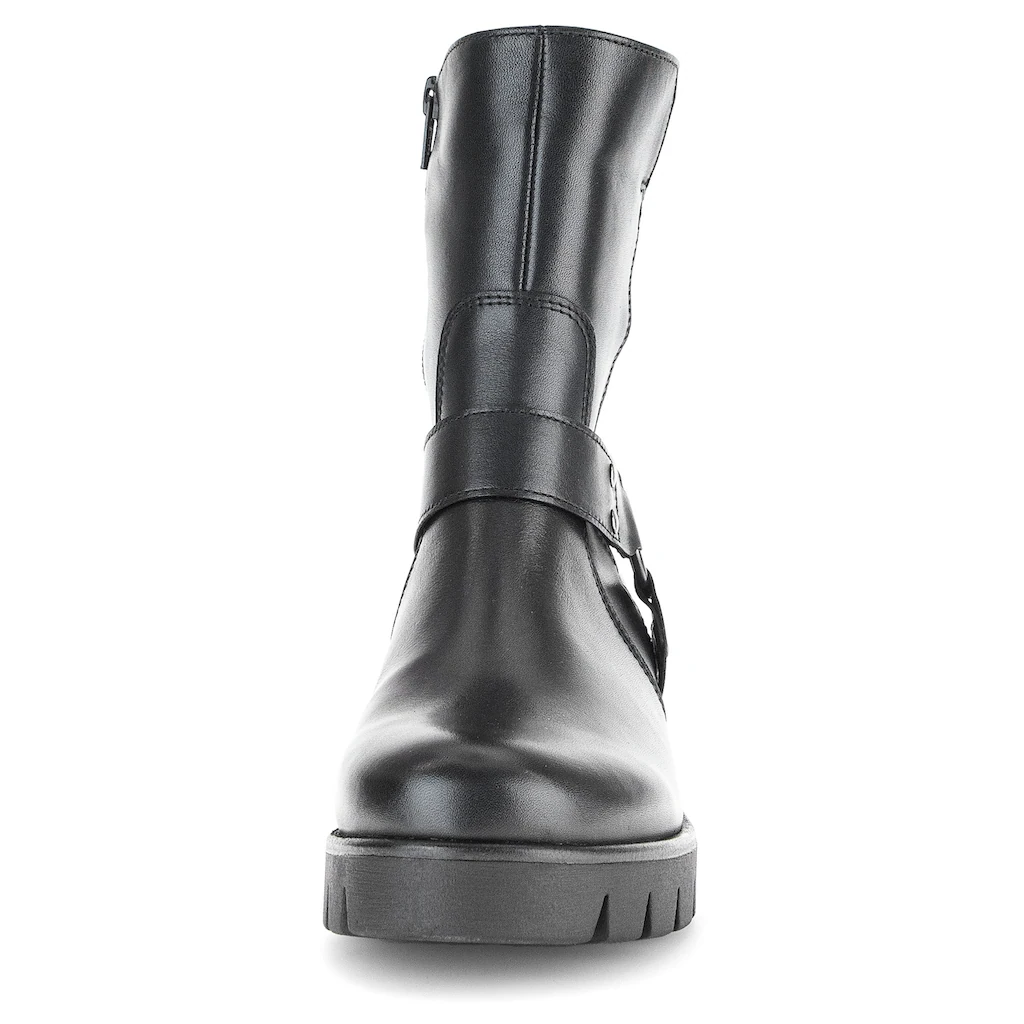 Gabor Bikerboots Blockabsatz Stiefelette Boots Mit Best Fitting-Ausstattung ▷ Für