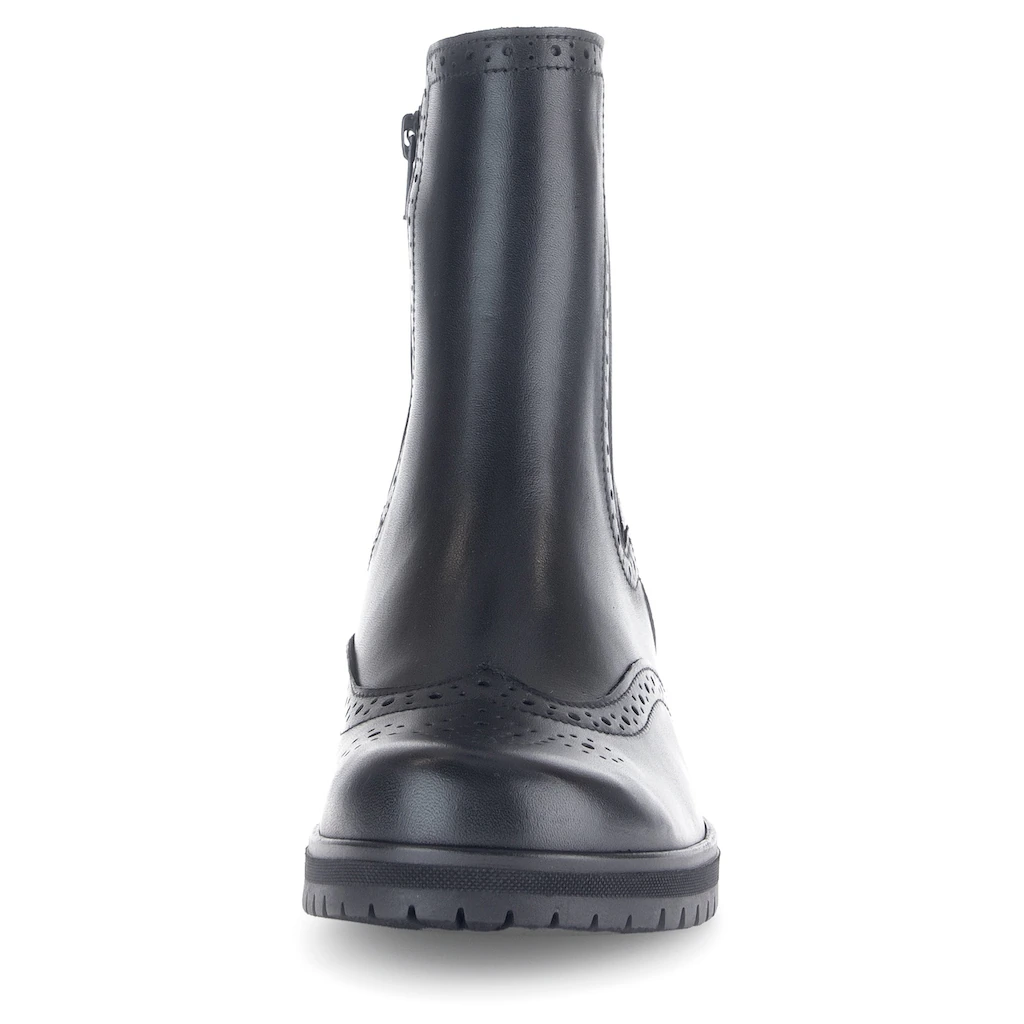 Gabor Chelseaboots Blockabsatz Businessschuh Stiefelette Mit Lyra Lochung Online Bestellen