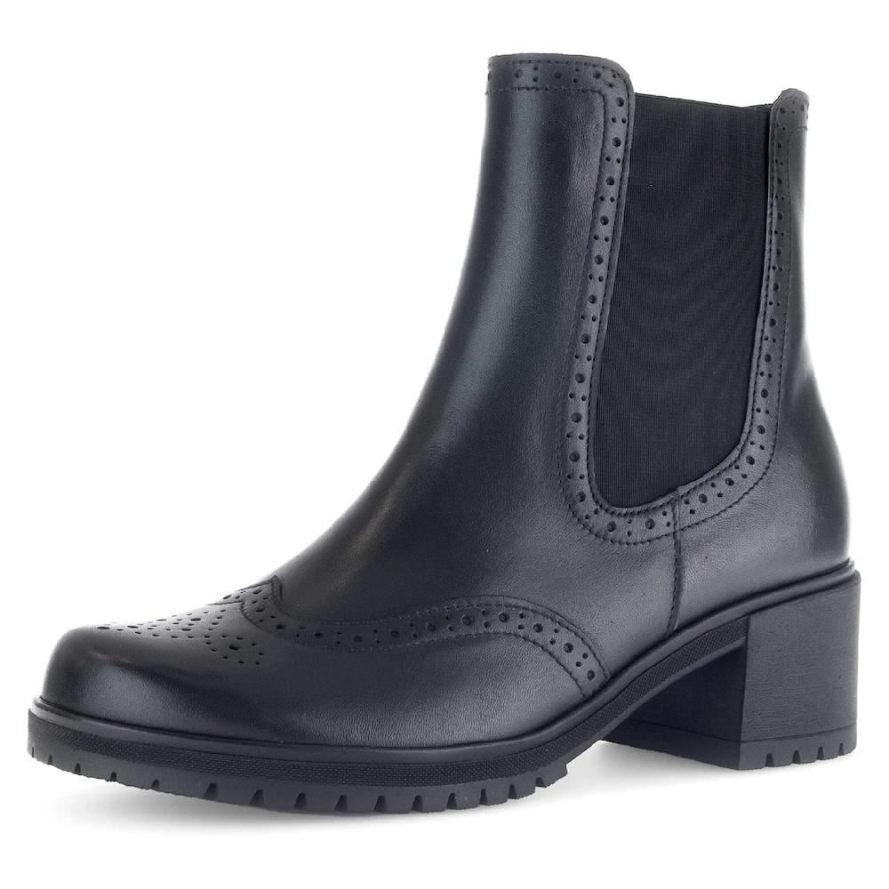 Gabor Chelseaboots Blockabsatz Businessschuh Stiefelette mit Lyra Lochung online bestellen
