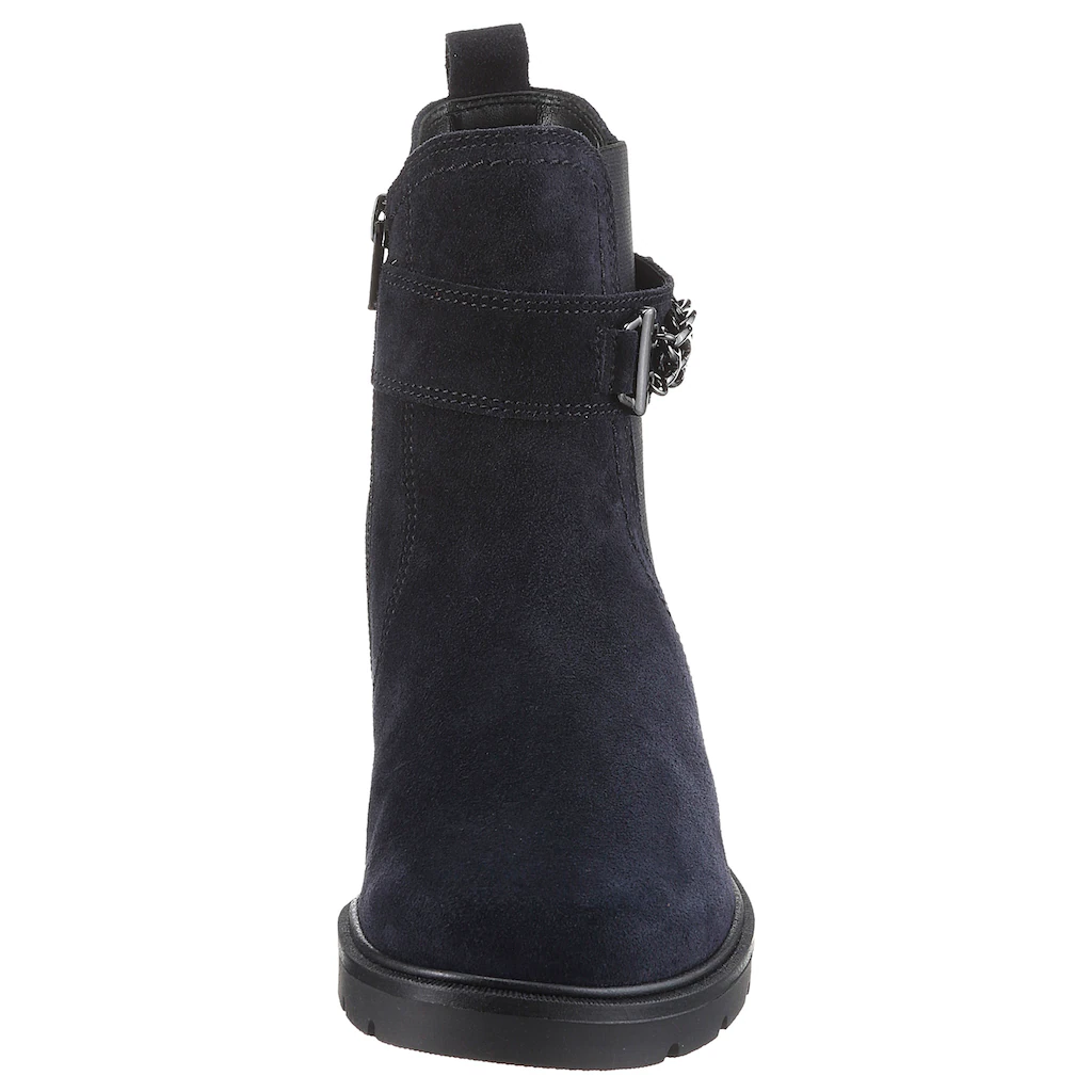Gabor Chelseaboots Blockabsatz Herbstmode Stiefelette Mit Zierkette Am Schaft Online Bestellen