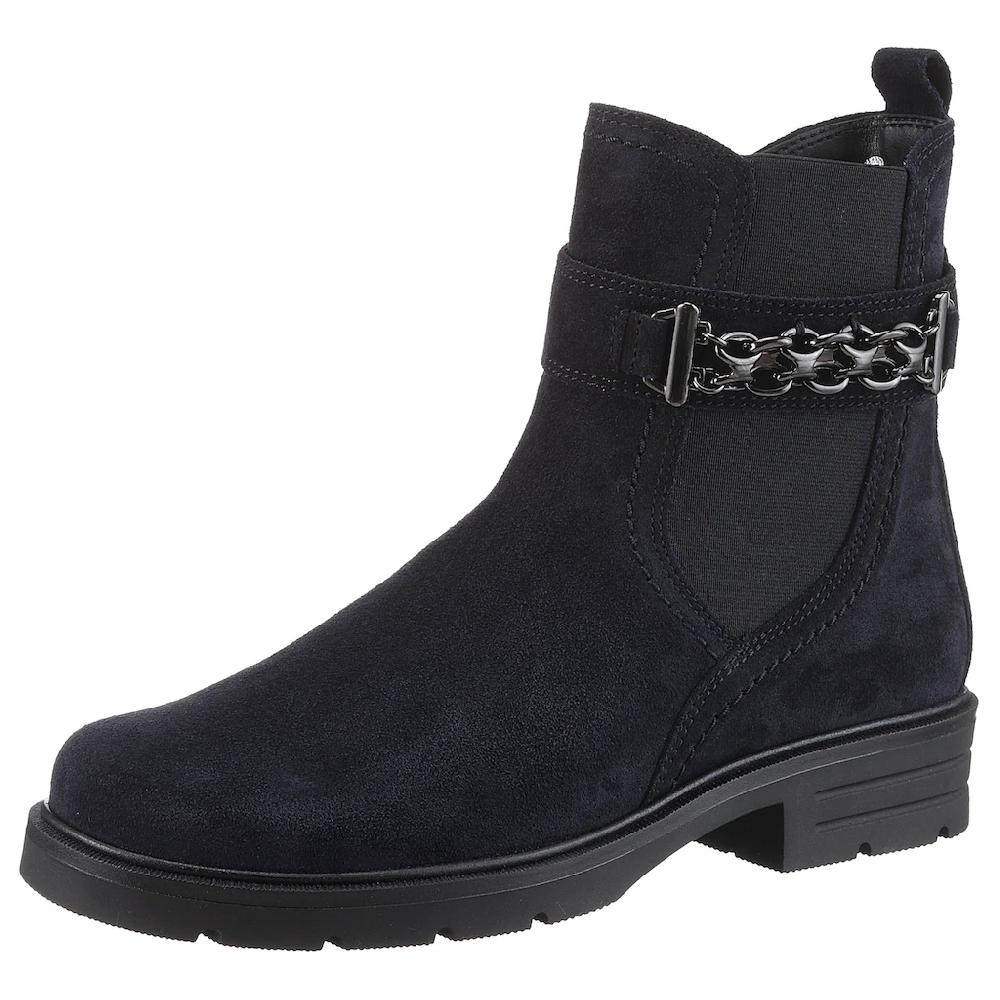 Gabor Chelseaboots Blockabsatz Herbstmode Stiefelette mit Zierkette am Schaft online bestellen