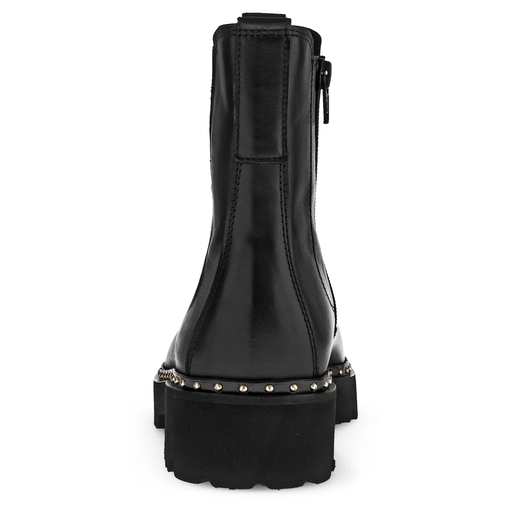 Gabor Chelseaboots Blockabsatz Stiefelette Boots Reißverschluss Und Stretcheinsatz ▷ Für