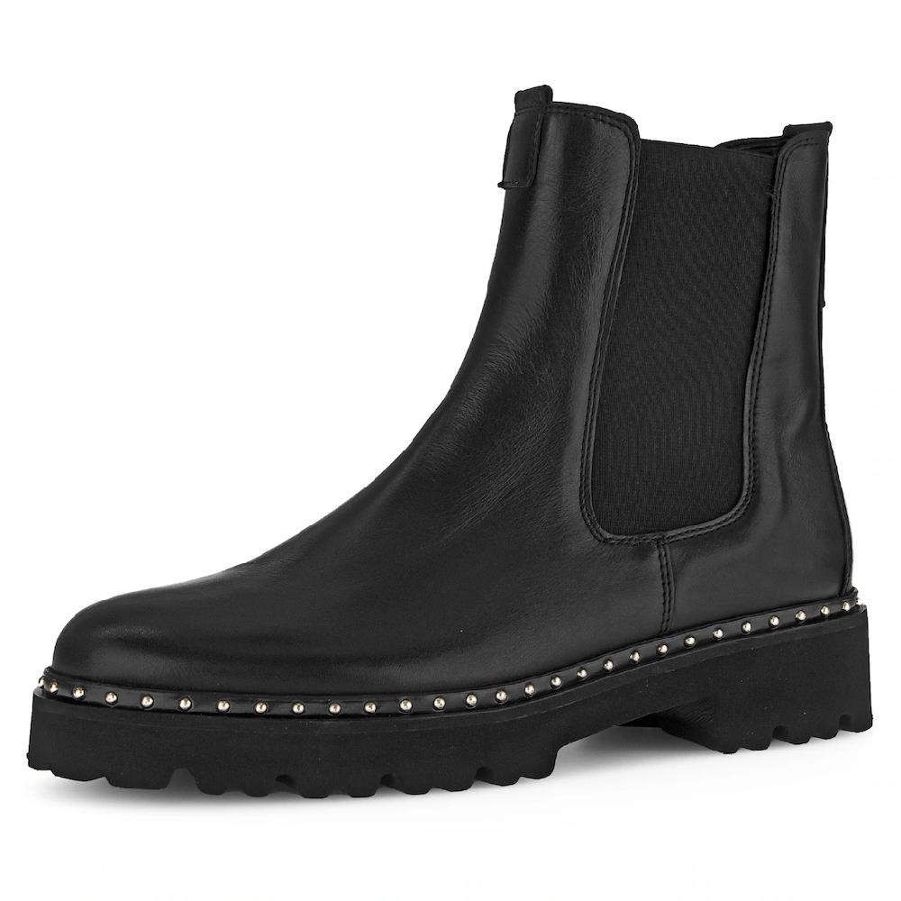 Gabor Chelseaboots Blockabsatz Stiefelette Boots Reißverschluss und Stretcheinsatz ▷ für